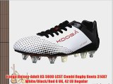 Kooga Unisex-Adult KS 5000 LCST Combi Rugby Boots 31407 White/Black/Red 8 UK 42 EU Regular