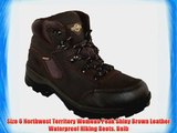 Size 6 Northwest Territory Womens Peak Shiny Brown Leather Waterproof Hiking Boots. Bnib