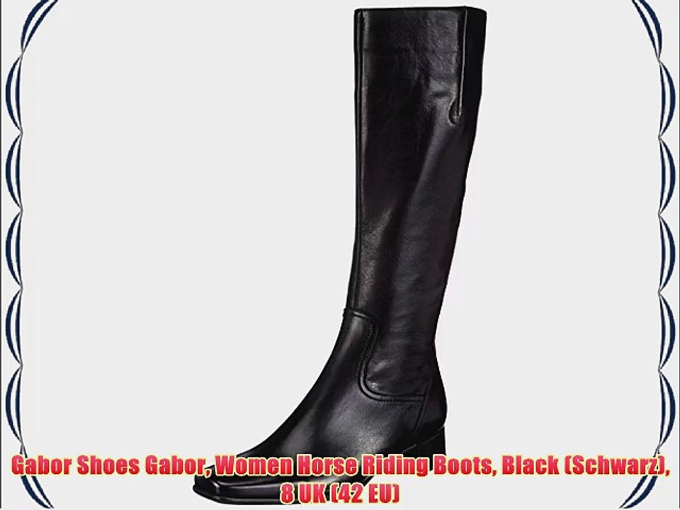 Gabor Shoes Gabor Women Horse Riding Boots Black (Schwarz) 8 UK (42 EU)