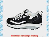 SKECHERS XF Shape Ups Womens Gym Running Walking Sports Trainer Shoes Size UK 3-8 (UK 6.5 Black)