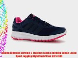 adidas Womens Duramo 6 Trainers Ladies Running Shoes Laced Sport Jogging NightFlash/Pink UK