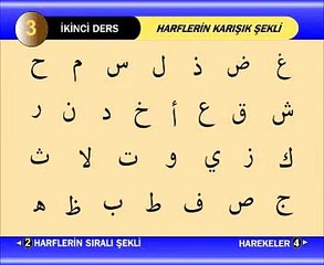 Kuran Öğretmeni 2 Harfler Karışık şekli-www.nasihatler.com