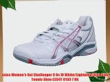 Asics Women's Gel Challenger 9 Oc W White/Lightning/Diva Pink Tennis Shoe E354Y 0193 7 UK