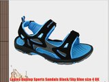 Ladies Dunlop Sports Sandals Black/Sky Blue size 4 UK