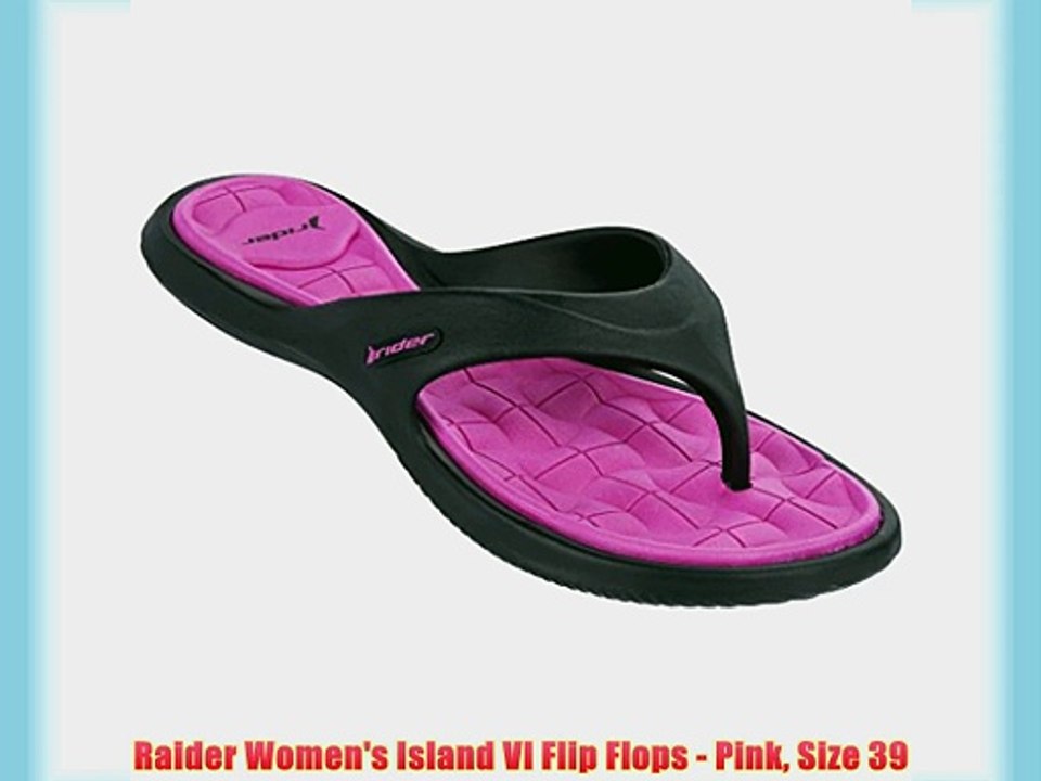 Raider Women's Island VI Flip Flops - Pink Size 39