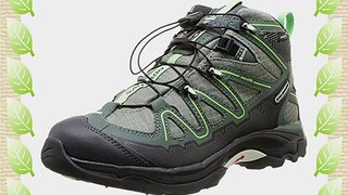SALOMON X-Tiana Mid WP Ladies Hiking Shoes Grey/Green UK5.5