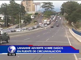 Puente de Circunvalación presenta daños que podrían debilitar estructura  