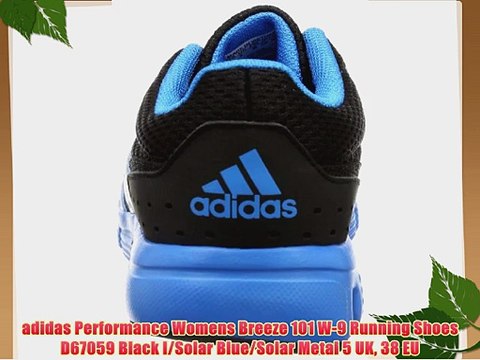 adidas Performance Womens Breeze 101 W-9 Running Shoes D67059 Black I/Solar  Blue/Solar Metal - video dailymotion