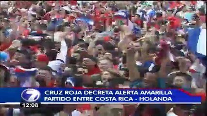Cruz Roja declara alerta amarilla por partido de “La Sele”