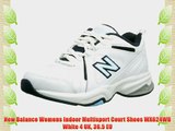 New Balance Womens Indoor Multisport Court Shoes WX624WB White 4 UK 36.5 EU