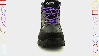 New Ladies/Womens Grey/Lilac Fur Lined Lace Up Walking Boots - D.Grey/L.Grey/Lilac - UK SIZE