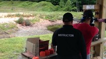 Julio shooting Clay Pigeons (12 gauge Shotgun)