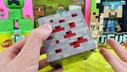 Minecraft Play Doh Creeper Surprise Toy Giant Diamond Steve Red Ore Night Light Disney Cars Toy Club
