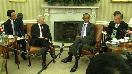 Obama recebe o número 1 do Partido Comunista vietnamita