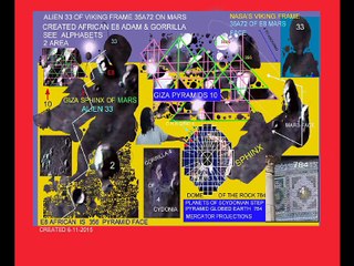 BIBLICAL ALIEN 39 OF NASA'S ROVER IMAGED AFRICAN PYRAMID ON MARS SPHINX & ALIEN 33_39 FACES