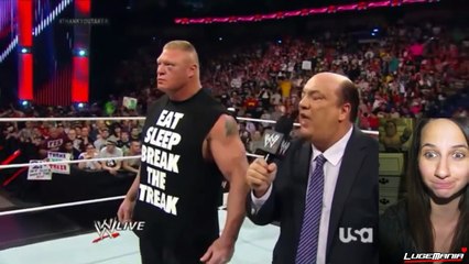 WWE Raw April 7, 2014 Brock Lesnar is the 1 in 21-1 Live Commentary