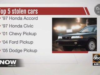 Vehicle thefts up in Phoenix
