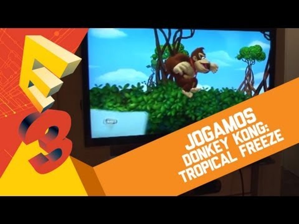 Jogamos Donkey Kong: Tropical Freeze (Wii U) [BJ na E3 2013] Gameplay