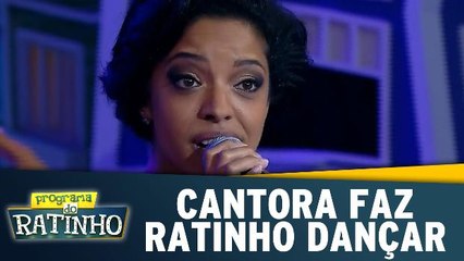 Cantora faz Ratinho dançar de felicidade