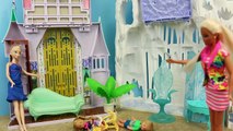 Frozen Elsa Castle Dollhouse Makeover BARBIE STYLE ❤ Frozen Kids Alex & Felicia DisneyCarToys 1080p