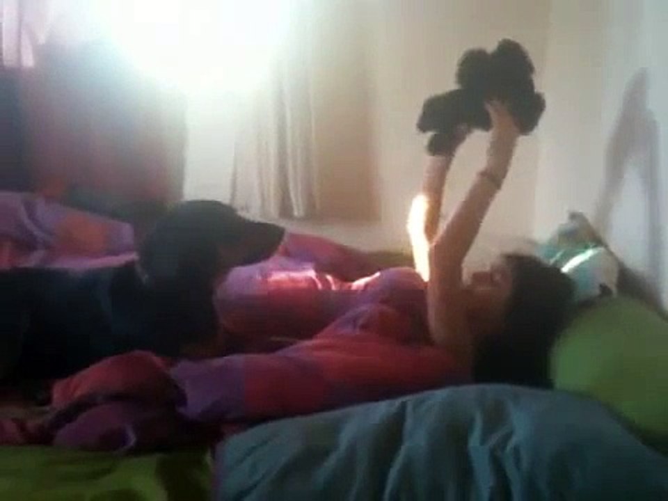 Playing with my Dog miryam