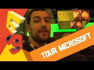 Tour pelo estande da Microsoft com Xbox One (e entrando na feira) [BJ na E3 2013]