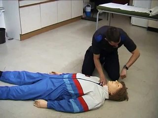 Basic Life Support(BLS) Training with living human CPR dummy