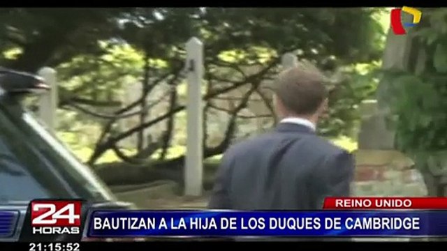 Reino Unido: duques de Cambridge celebraron bautizo de princesa Charlotte