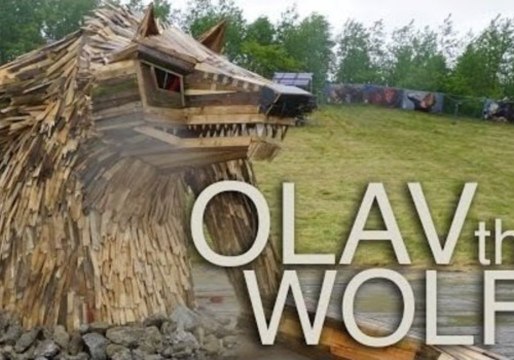 Evil Wolf Sculpture Wows Audience at Denmark's Copenhell Festival