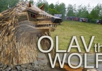 Evil Wolf Sculpture Wows Audience at Denmark's Copenhell Festival