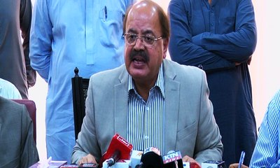 Manzoor Wasan 'slips' whilst speaking against corruption