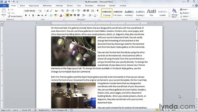 MS Word Illustrating with diagrams Using SmartArt