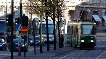 Mini footage - Finnish tram in the city (Helsinki, Finland)