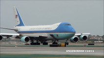 USAF 'Air Force One' Boeing 747-2G4(B) [92-8000] Taxi and Takeoff with ATC