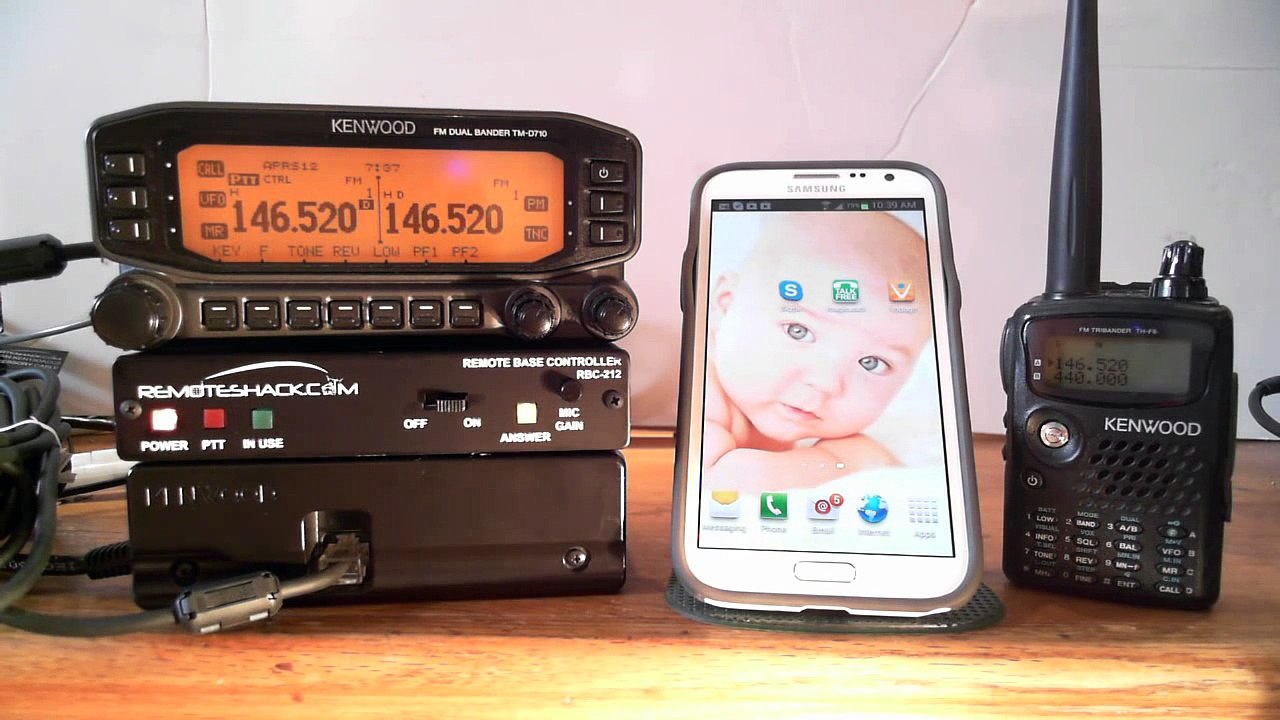 RemoteShack controlling the TM-D710 or TM-V71