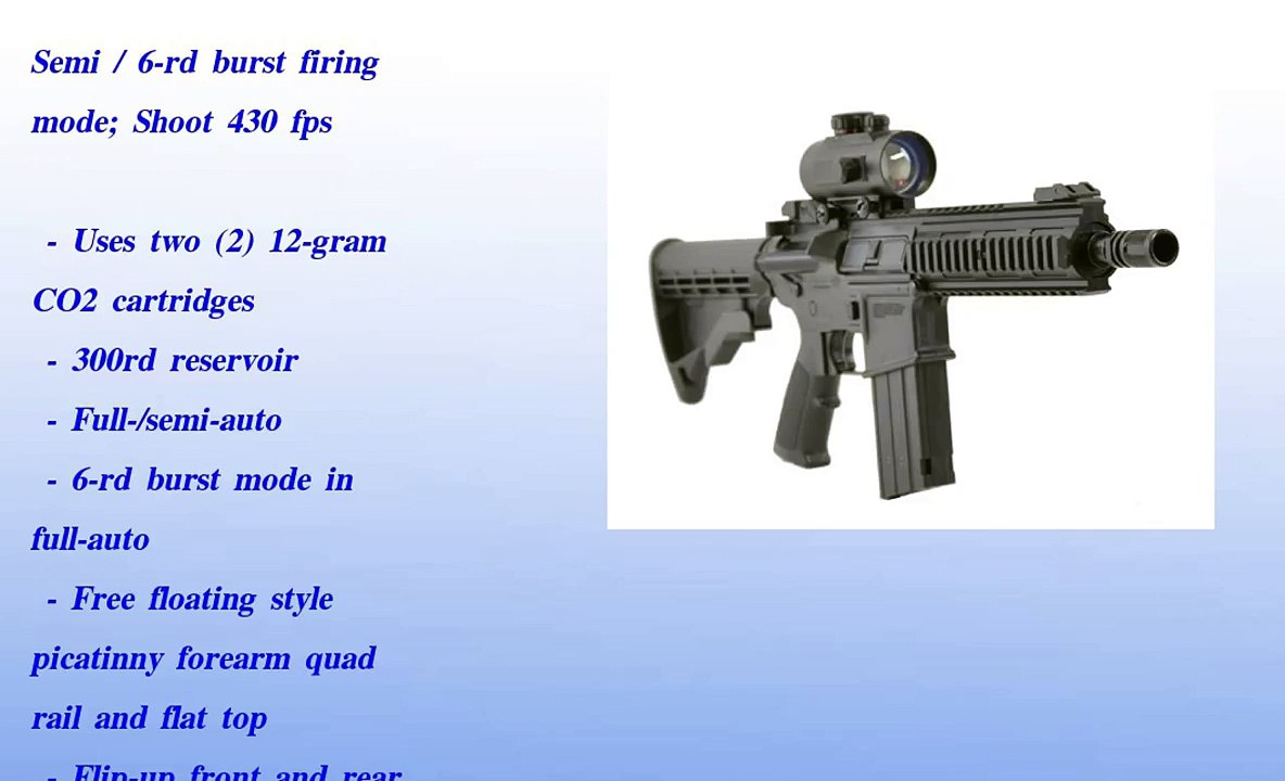 Umarex Steel Force Semi  6 Burst CO2 BB Gun w Red