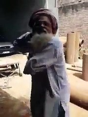 Old Man Singing Funny Song and Dancing