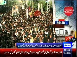 Dunya news: high security due to youm e shahadat e Ali