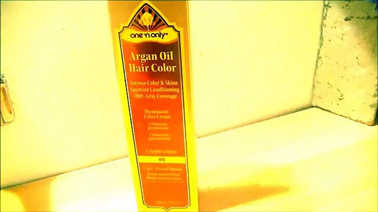 One 'n Only ARGAN OIL Hair Color Light Natural Blonde Before and after