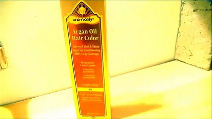 One 'n Only ARGAN OIL Hair Color Light Natural Blonde Before and after