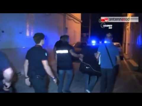 TG 07.07.15 Bari: blitz antimafia all'alba, in manette 40 affiliati al clan Strisciuglio
