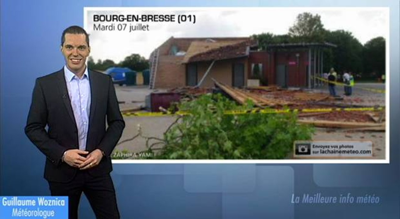 Orages: tornade dans l'Ain ?