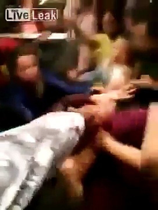 ladies fighting in metro
