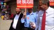 Bill de Blasio Greets Jewish Voters In Borough Park