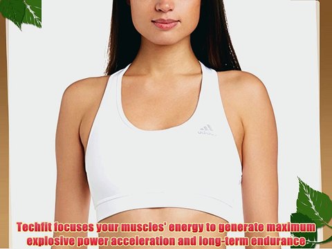 Adidas Women's Tech Fit Bra - White/White Large