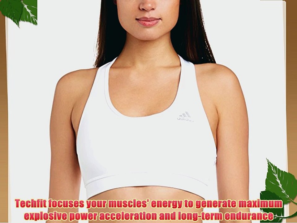 Adidas Women's Tech Fit Bra - White/White Large