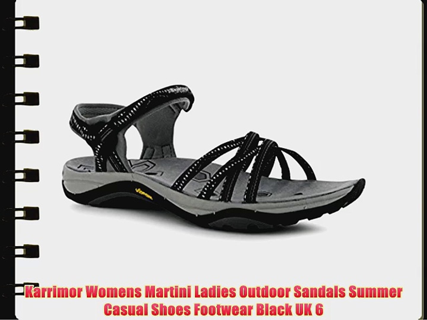 Karrimor Womens Martini Ladies Outdoor Sandals Summer Casual Shoes Footwear  Black UK 6 - video Dailymotion