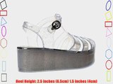 Onlineshoe Women's Retro Jelly Gladiator Sandals Chunky Platform Wedges Clear UK6 - EU39 -