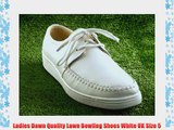 Ladies Dawn Quality Lawn Bowling Shoes White UK Size 5
