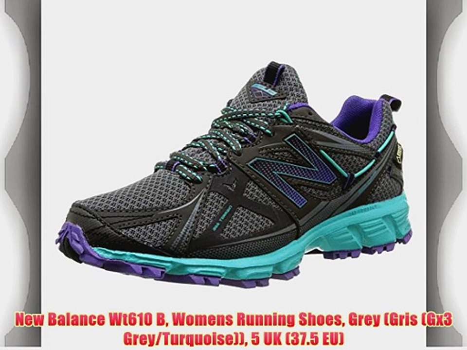 New Balance Wt610 B Womens Running Shoes Grey (Gris (Gx3 Grey/Turquoise)) 5 UK (37.5 EU)